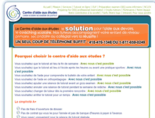 Tablet Screenshot of centredaideauxetudes.com